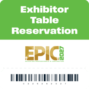 EPIC2027 Exhibitor Table Reservation